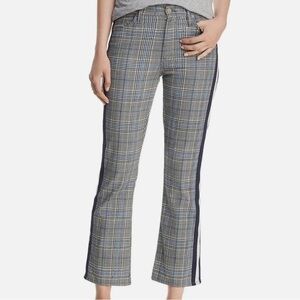 Mother The Insider Ankle Blue Plaid Pant sz: 25